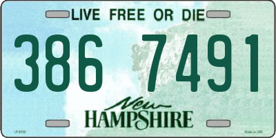 NH license plate 3867491