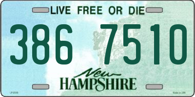 NH license plate 3867510