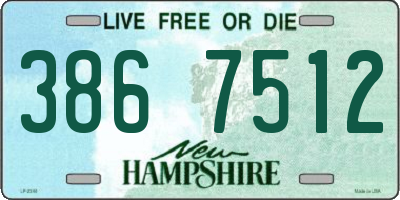 NH license plate 3867512