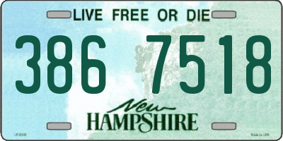 NH license plate 3867518