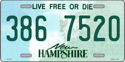 NH license plate 3867520