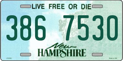 NH license plate 3867530