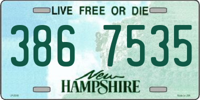NH license plate 3867535