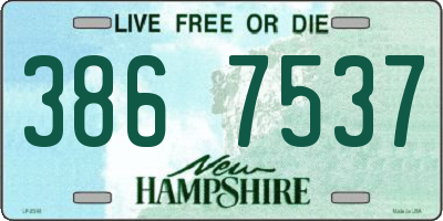 NH license plate 3867537