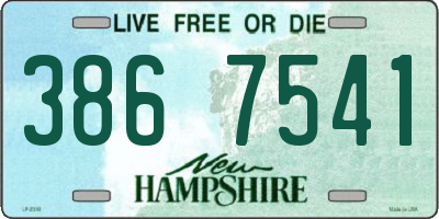 NH license plate 3867541