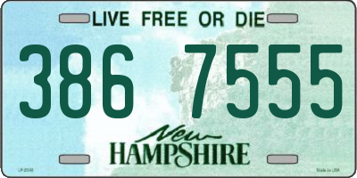 NH license plate 3867555