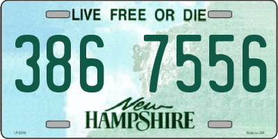 NH license plate 3867556