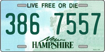 NH license plate 3867557