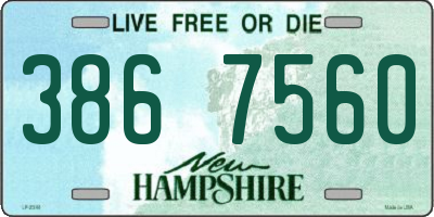 NH license plate 3867560