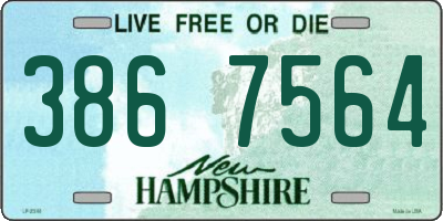 NH license plate 3867564