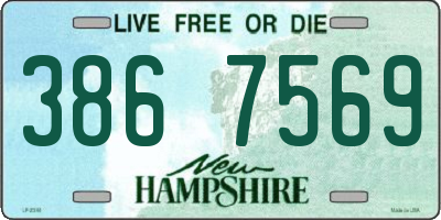 NH license plate 3867569