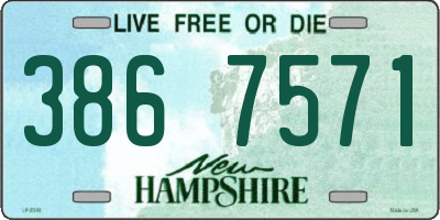 NH license plate 3867571