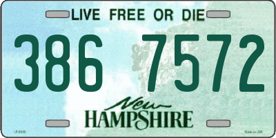 NH license plate 3867572