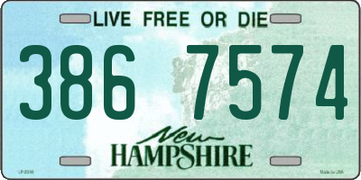 NH license plate 3867574