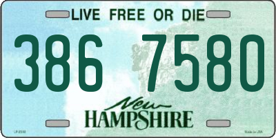 NH license plate 3867580