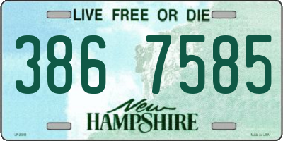 NH license plate 3867585