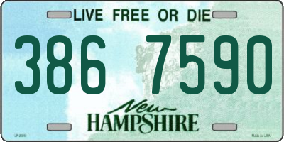 NH license plate 3867590