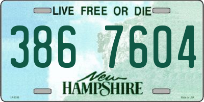 NH license plate 3867604