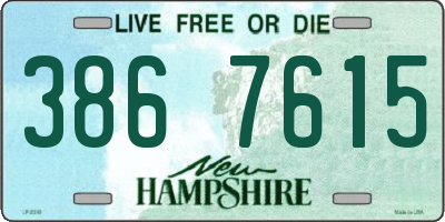 NH license plate 3867615