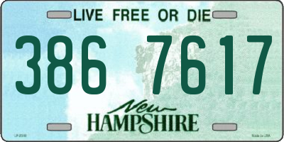 NH license plate 3867617