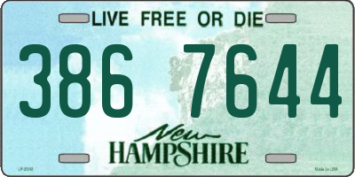 NH license plate 3867644
