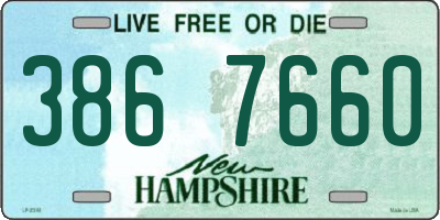 NH license plate 3867660