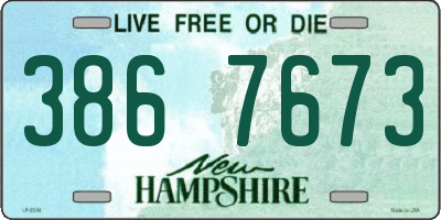 NH license plate 3867673