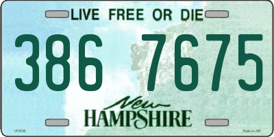 NH license plate 3867675