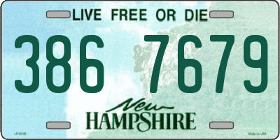NH license plate 3867679