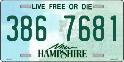 NH license plate 3867681
