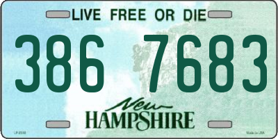 NH license plate 3867683