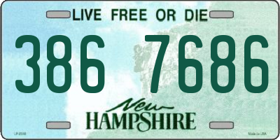 NH license plate 3867686
