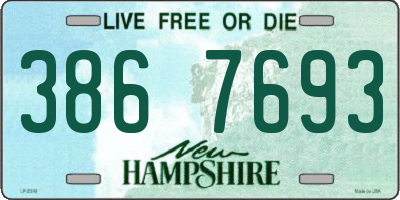 NH license plate 3867693