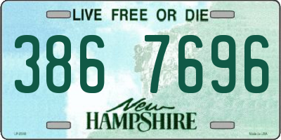 NH license plate 3867696