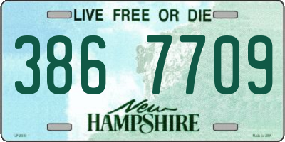 NH license plate 3867709