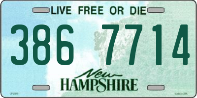 NH license plate 3867714