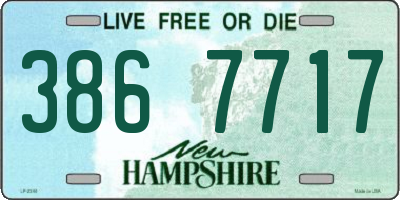 NH license plate 3867717
