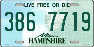 NH license plate 3867719