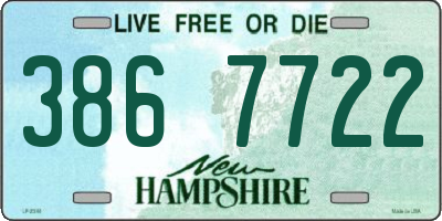 NH license plate 3867722