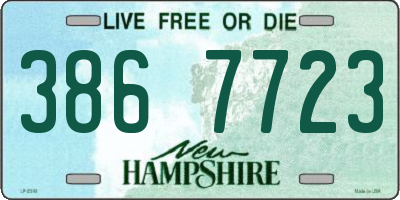 NH license plate 3867723