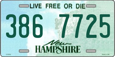 NH license plate 3867725