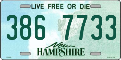 NH license plate 3867733