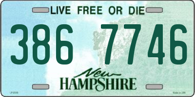 NH license plate 3867746