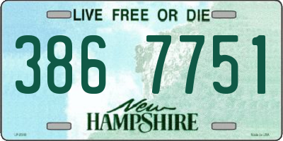 NH license plate 3867751