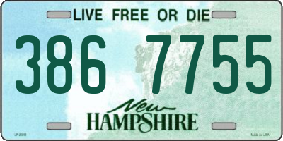 NH license plate 3867755
