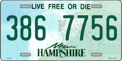 NH license plate 3867756