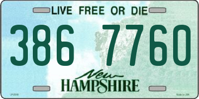 NH license plate 3867760