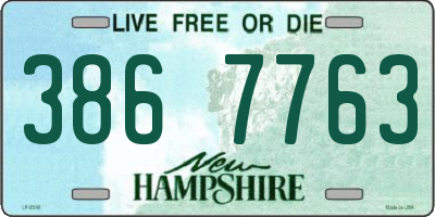 NH license plate 3867763