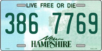 NH license plate 3867769