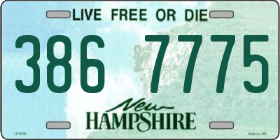 NH license plate 3867775